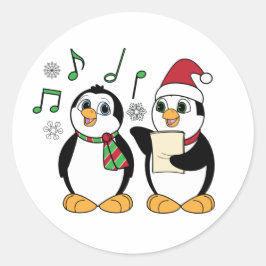 Karoling Pinguïns in de Sneeuw Sticker