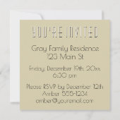 Karolingische partij | Victoriaans kerstvakantie Kaart (Achterkant)