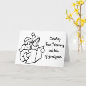 KAROLS, VRIENDEN EN GEZIN "HET IS CHRISTMAS KAART (Gele Bloem)