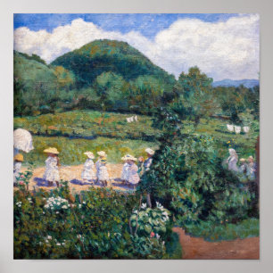 Károly Ferenczy - Picknick in mei (Zomerdag) Poster