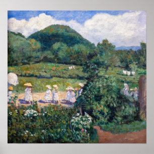 Károly Ferenczy - Picknick in mei (Zomerdag) Poster