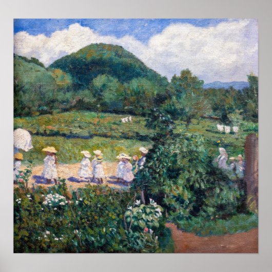 Károly Ferenczy - Picknick in mei (Zomerdag) Poster (Voorkant)