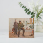 Károly Ferenczy - Tuinders Briefkaart (Staand voorkant)