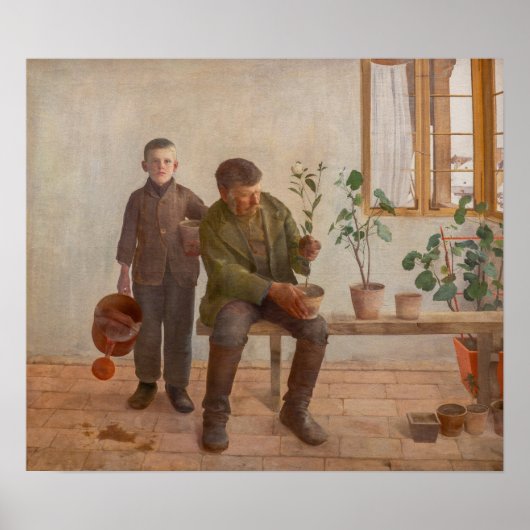 Károly Ferenczy - Tuinders Poster (Voorkant)