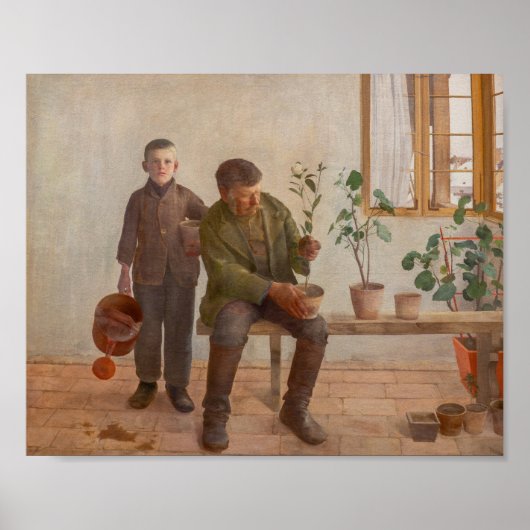 Károly Ferenczy - Tuinders Poster (Voorkant)