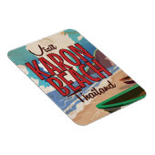 Karon Beach thailand vintage poster Magneet (Rechterzijde)