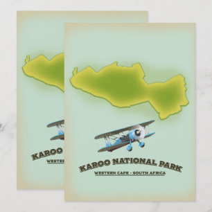 Karoo National Park Westkaap Zuid-Afrika kaart
