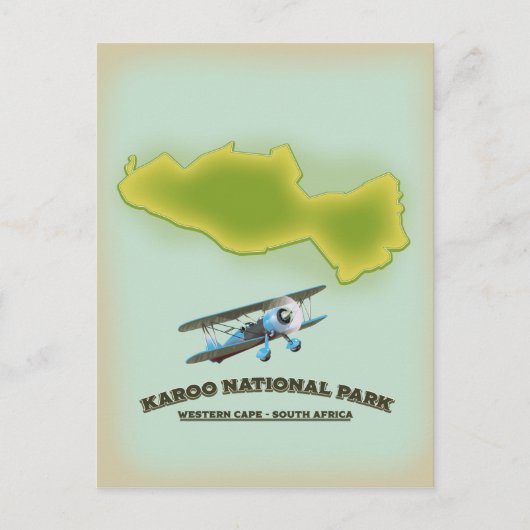 Karoo National Park Westkaap Zuid-Afrika kaart (Voorkant)