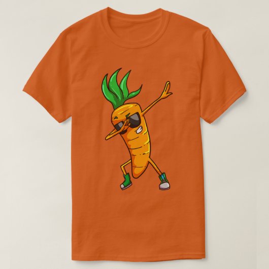 Karotte Dabbing Groenten T-shirt (Design voorkant)