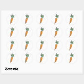 Karotten carrots ronde sticker (Vel)