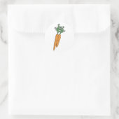 Karotten carrots ronde sticker (Tas)