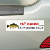 karp02, 3022, karpermoordenaars, BOWFISHING TEAM Bumpersticker (Op auto)