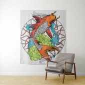 Karp Mandala Wandkleed (In situ)