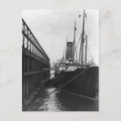 Karpaten in het dok in New York 1912 Briefkaart (Voorkant)