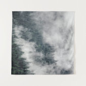 Karpatenbergen in de wolken, mist in het mou wandkleed (Voorkant (horizontaal))