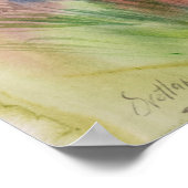 Karpatenboeket. Oekraïne Waterverf kunst Poster (Hoek)