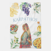 Karpathia keukendoek theedoek (Verticaal)