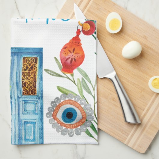 Karpathos Breeze Keukenhanddoek (Quarter Fold)