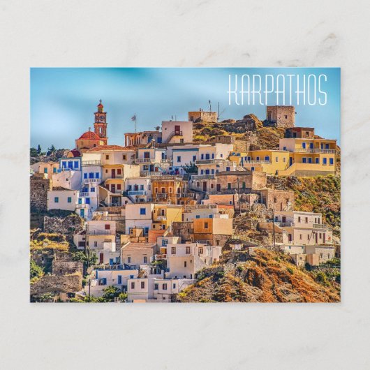 Karpathos Griekenland Briefkaart (Voorkant)