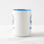 Karpathos, Griekenland Grieks scheepsontwerp Tweekleurige Koffiemok (Center)