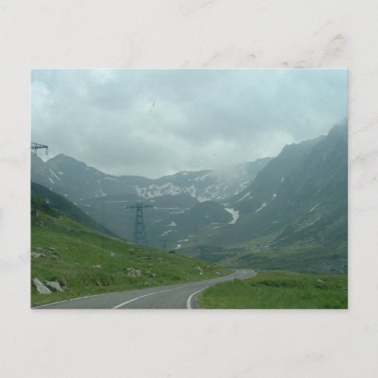 Karpatische bergen briefkaart (Voorkant)