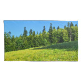 Karpatische Groene Weide – Roemeense Bergprint Kussensloop (Achterkant-Rechts)