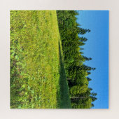 Karpatische Groene Weide – Roemeense Bergprint Legpuzzel (Horizontaal)