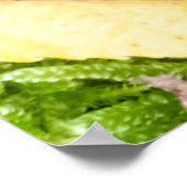  karpe Diem met kleurrijke bladeren Poster (Hoek)