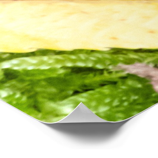  karpe Diem met kleurrijke bladeren Poster (Hoek)