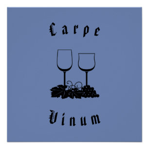 Karpe Vinum (neem de wijn in beslag) Poster