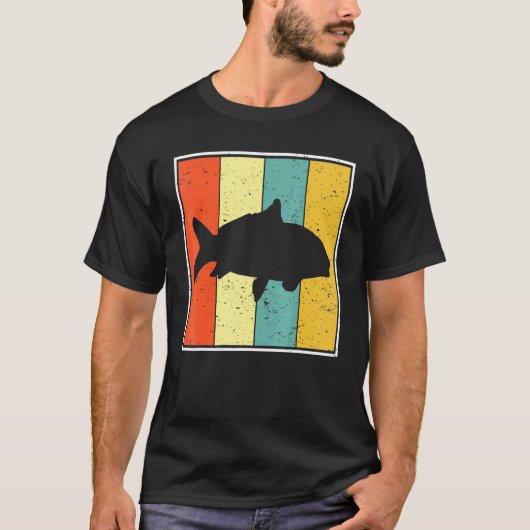 Karper Aquatisch Dier Vis Retro T-shirt (Voorkant)