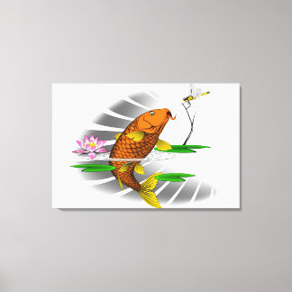karper canvas afdruk