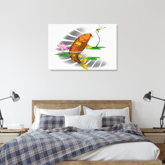 karper canvas afdruk (Insitu (Slaapkamer))