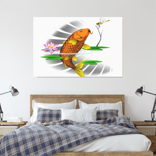 karper canvas afdruk (Insitu (Slaapkamer))