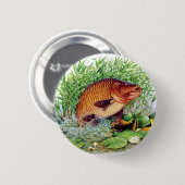 Karper Gevist Ronde Button 5,7 Cm (Voorkant /achterkant)