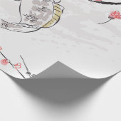 karper koi vis natuur landschap uitzicht schemerst cadeaupapier (Hoek)