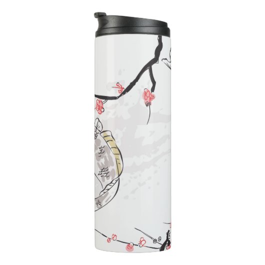 karper koi vis natuur landschap uitzicht schemerst thermosbeker (Geroteerd rechts)