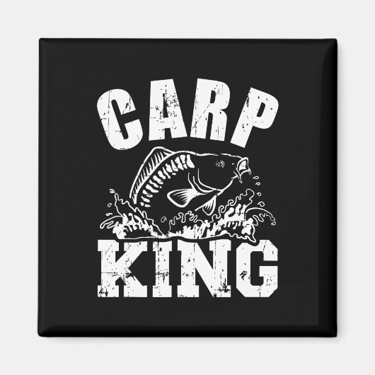 Karper Koning Visserij Magneet (Voorkant)