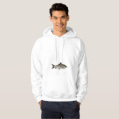 karper met franje en lippen hoodie (Voorkant volledig)
