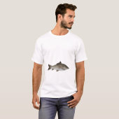 karper met franje en lippen t-shirt (Voorkant volledig)