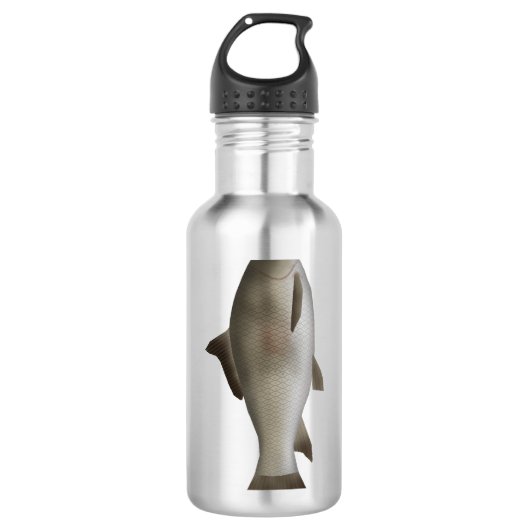 karper met franje en lippen waterfles (Voorkant)