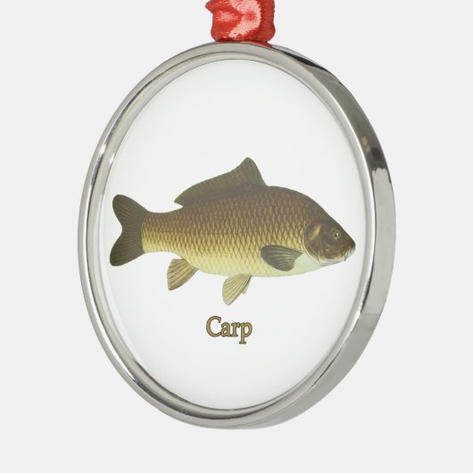 karper metalen ornament (Links)