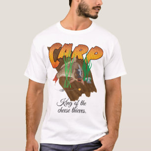 Karper op jacht met personalisatie vissen t-shirt