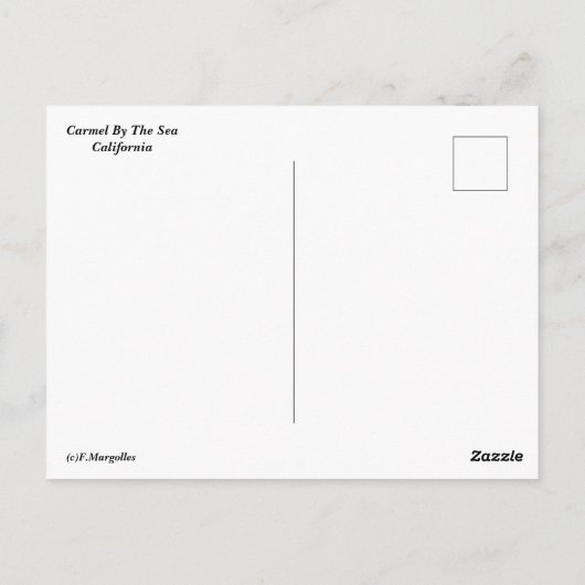 Karper van het Briefkaart van de Zee (Achterkant)