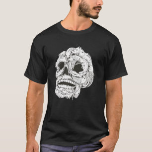Karper Vissen Schedel Skelet Halloween Kostuum Sch T-shirt