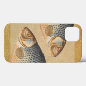 Karper vissen schilderen zoetwater tekening Case-Mate iPhone case (Achterkant (horizontaal))