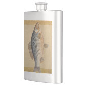 Karper vissen schilderen zoetwater tekening heupfles (Links)