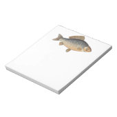 Karper vissen schilderen zoetwater tekening notitieblok (Linkerzijde)