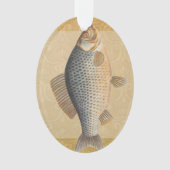 Karper vissen schilderen zoetwater tekening ornament (voorkant)