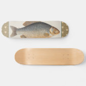 Karper vissen schilderen zoetwater tekening skateboard (Horizontaal)